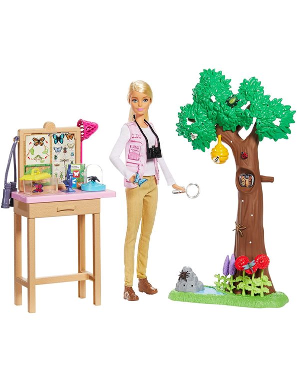 Barbie Entomologist Doll and Playset, Blonde, with 20+ Accessories Inspired by National Geographic (2)