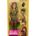 Barbie Photojournalist Doll, Brunette with Lion Cub, Camera and Magazine (1)