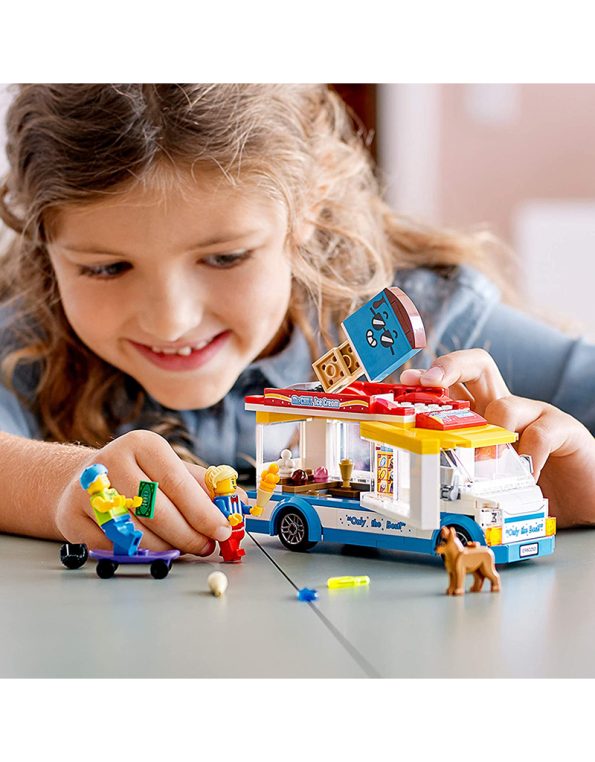 LEGO City Ice-Cream Truck 60253, Cool Building Set for Kids, New 2020 (200 Pieces) (5)