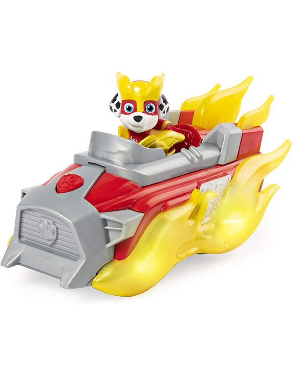 Paw Patrol, Mighty Pups Charged Up Marshall’s Deluxe Vehicle with Lights and Sounds (5)