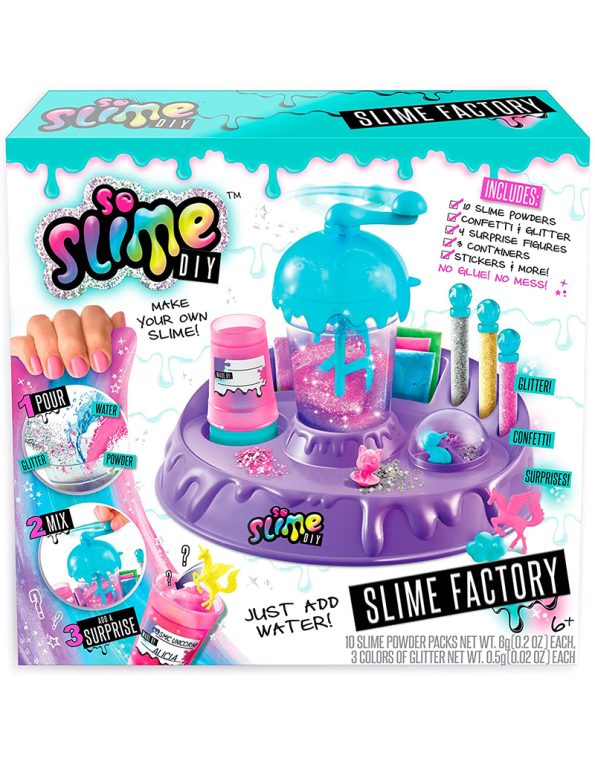 So Slime DIY – Slime Factory – Make your own 10 Slimes Just add water No glue, no mess (6)