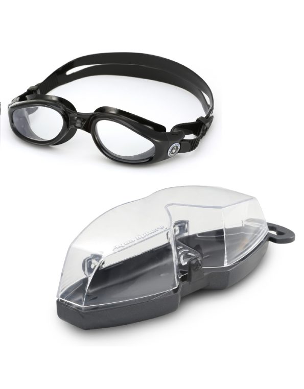 Aqua Sphere KAIMAN Swimming Goggles Clear L Black (3)