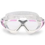 Aqua Sphere Vista Ladies Swim Goggle WhitePink Clear Lens (1)