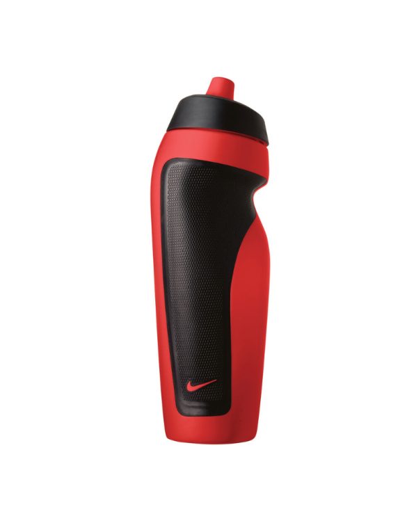 Nike Sport 600ml Water Bottle Red Black