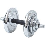 York Fitness 50kg Chrome Barbell And Dumbell Set (1)
